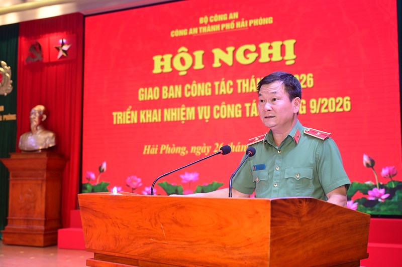 Công an thành phố phấn đầu hoàn thành vượt mức các chỉ tiêu công tác cả năm 2026
